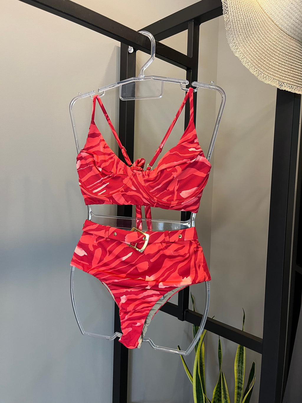 Biquini Hot Pant tropicaliente vermelho